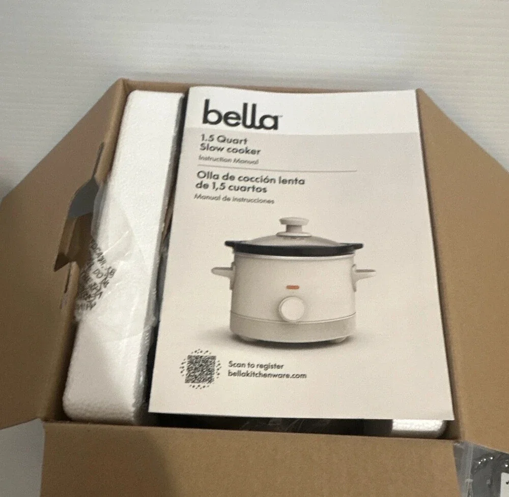 Bella 1.5 Qt Mini Slow Cooker – Pink – 3 Heat Settings